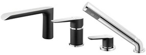 Μπαταρία Μπάνιου Επικαθήμενη Adore BDR11ABLC Black-Chrome Ferro Metal