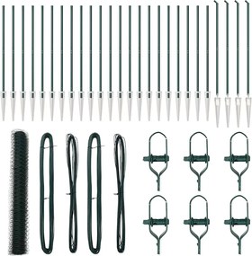 vidaXL Στύλος Περιφράξεων Πράσινο 50 x 1,4 μ (36 mm δίχτυ)