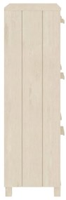 vidaXL Παπουτσοθήκη HAMAR Καφέ Μελί 59,5x35x117 εκ. Μασίφ Ξύλο Πεύκου
