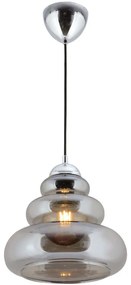 Φωτιστικό Οροφής 433NUV1135 Φ25x60cm 1xE27 40W Grey Opviq