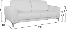 ΣΕΤ ΣΑΛΟΝΙΟΥ 3ΤΜΧ  KENZIE ΜΕ ΛΕΥΚΟ PU HM10329.01