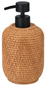 Δοχείο Κρεμοσάπουνου Rope 02-25793 8x16cm Brown-Black Estia Πολυρεσίνη