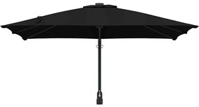vidaXL Ομπρέλα Κήπου Μαύρο 248.5 x 247.5 x 160 εκ.