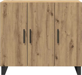 vidaXL Πλαϊνό γραφείο Artisan Oak 90 x 34 x 80 εκ. Επεξεργασμένο ξύλο