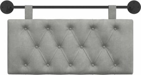 vidaXL Κρεμαστό Κεφαλάρι Ανοιχτό γκρι Βελούδο