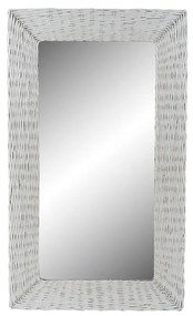 Τοίχο καθρέφτη DKD Home Decor Λευκό Cottage Twisted 87 x 4 x 147 cm