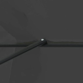 vidaXL Ομπρέλα Κήπου Ανθρακί 395 x 395 x 245 εκ.