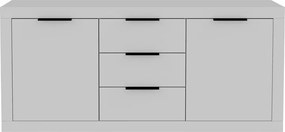 Μπουφές Doha pakoworld σε λευκή απόχρωση 180x45x80.5εκ