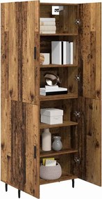 vidaXL Highboard 2 pcs Παλιό Ξύλο Επεξεργασμένο ξύλο
