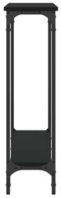 vidaXL Τραπέζι Κονσόλα Μαύρο 100 x 22,5 x 75 εκ. από Επεξεργ. Ξύλο