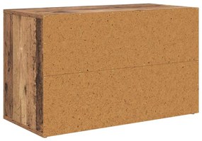 vidaXL Ράφι Παπουτσιών Παλαιό ξύλο 75 x 35 x 45 εκ. Επεξεργασμένο ξύλο