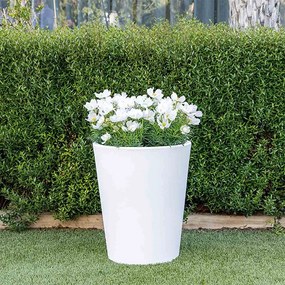 Κασπώ Gerbera 50 JDNGB050BXNW Φ50x59cm 73lt Rustic White New Garden Πολυαιθυλένιο