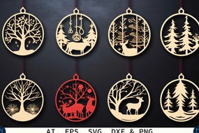 Intra απο ξύλο plywood 3mm-4mm πάχος Χριστουγεννιάτικο στολίδι κοπής με λέιζερ Δίασταση 4x4 cm INTRAFABR-80126017