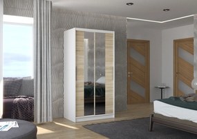 Ντουλάπα Drogo 100 συρόμενη-Leuko Fusiko