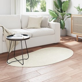 vidaXL Χαλιά χώρου Κρεμ 80x150 εκ. Πολυεσέστερ Αντιολισθητικό