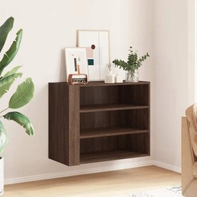 vidaXL Ντουλάπι Τοίχου Καφέ Δρυς 75x35x60 εκ. Επεξεργασμένο Ξύλο