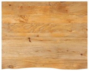 vidaXL Επιφάνεια Τραπεζιού 90x80x2,5 εκ. Live Edge Μασίφ Ξύλο Μάνγκο