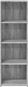 vidaXL Ντουλάπι Γκρι Sonoma 40x41x124 εκ. από Επεξεργασμένο Ξύλο