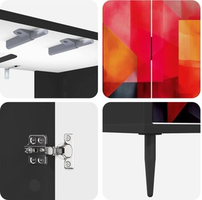 vidaXL Ντουλάπι Μπάνιου HEESCH Μαύρη Δρυς 60 x 40 x 61 εκ
