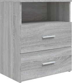 vidaXL Κομοδίνο Γκρι Sonoma 50 x 32 x 60 εκ.
