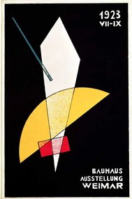 Αναπαραγωγή Poster for a Bauhaus exhibition in Weimar, Germany, Moholy-Nagy, Laszlo