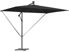 vidaXL Ομπρέλα Cantilever Banana Μαύρο 294 x 200 x 254 εκ.