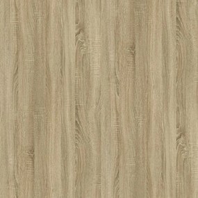 vidaXL Τραπεζάκι Σαλονιού Sonoma Δρυς 80x45x45 εκ Επεξ. Ξύλο + Σίδηρος