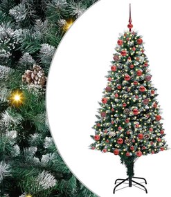 vidaXL Τεχνητό Χριστουγεννιάτικο Δέντρο με 300 LED Πράσινο 180 cm