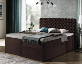 Επενδυμένο κρεβάτι Chesterfield-Kafe-120 x 200
