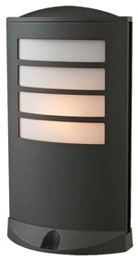 Κολωνάκι Δαπέδου Εξ.Χώρου IP44  Υ30xΜ17xΠ10,5cm Χυτό Αλουμίνιο Γραφίτης -PVC Sun Light A0231B