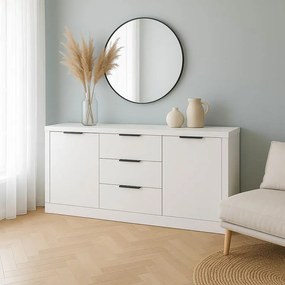 Μπουφές Doha σε λευκή απόχρωση 180x45x80,5 εκ. 180x45x80.5 εκ.