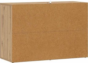 vidaXL Πλαϊνό γραφείο Artisan Oak 80 x 30 x 53 εκ. Επεξεργασμένο Ξύλο