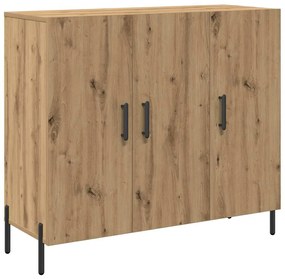 vidaXL Πλαϊνό γραφείο artisan δρυς 90 x 34 x 80 εκ. Επεξεργασμένο ξύλο
