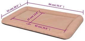 vidaXL Στρώμα Σκύλου Μπεζ Μέγεθος XL