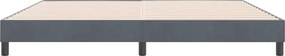 vidaXL Box Spring Κρεβάτι χωρίς στρώμα Σκούρο γκρι 180x220 cm Velvet