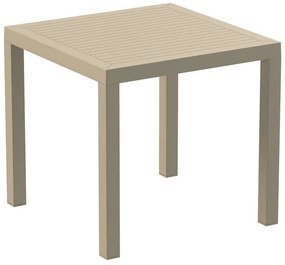 Τραπέζι ARES Dove Grey PP 80x80x75cm