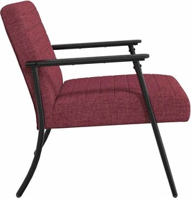vidaXL Πολυθρόνα Κόκκινο 59 x 75 x 78 εκ ύφασμα