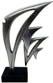 Διακοσμητικό Ψάρι Pez 021870 23x8x24cm Silver-Black Πολυρεσίνη