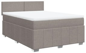 ΚΡΕΒΑΤΙ BOXSPRING ΜΕ ΣΤΡΩΜΑ TAUPE 140X190 ΕΚ. ΥΦΑΣΜΑΤΙΝΟ 3287060