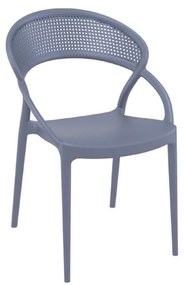 Καρέκλα Sunset Dark Grey 20-0192 54Χ56Χ82cm Siesta