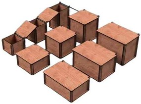 Intra LOTUS Wooden Storage Box – Ξύλινο Κουτί Αποθήκευσης μαζί με καπάκι 11x92x9 cm Box31-01839