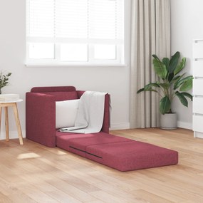 vidaXL Καναπές Κρεβάτι 2 σε 1 Μπορντό 74x77x81 εκ. Υφάσματος