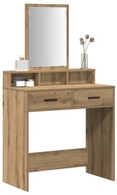 vidaXL Τουαλέτα με Συρτάρια από ξύλο δρυός 79x41x140 εκ.