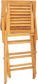 vidaXL Πτυσσόμενες Καρέκλες 8 τεμ. 56x63x90 εκ. Μασίφ Ξύλο Teak