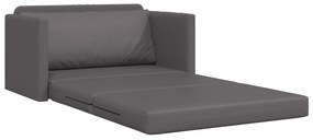 vidaXL Καναπές Κρεβάτι 2-σε-1 Γκρι 124x71x78 εκ Συνθετικό Δέρμα