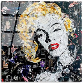 Πίνακας Γυάλινος 123BZM2305 50x50cm Multi Wallity Square Γυαλί