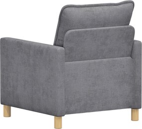 vidaXL Καναπές Ανοιχτό γκρι 76 x 81 x 87,5 εκ Πολυεστέρας