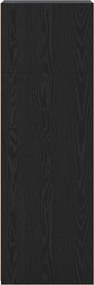 vidaXL Highboard Μαύρη Δρυς 45 x 41 x 124 εκ. Επεξεργασμένο Ξύλο
