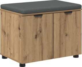vidaXL Παγκάκι Χαλωρίου Τεχνίτικη Δρυς 60 x 38 x 46 εκ
