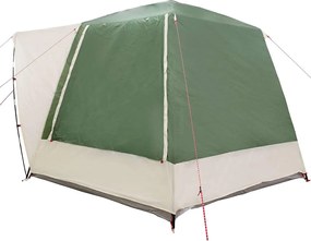 vidaXL Σκηνή Camping Καταφύγιο Πράσινο 420 x 420 x 227 εκ Πολυεστέρας